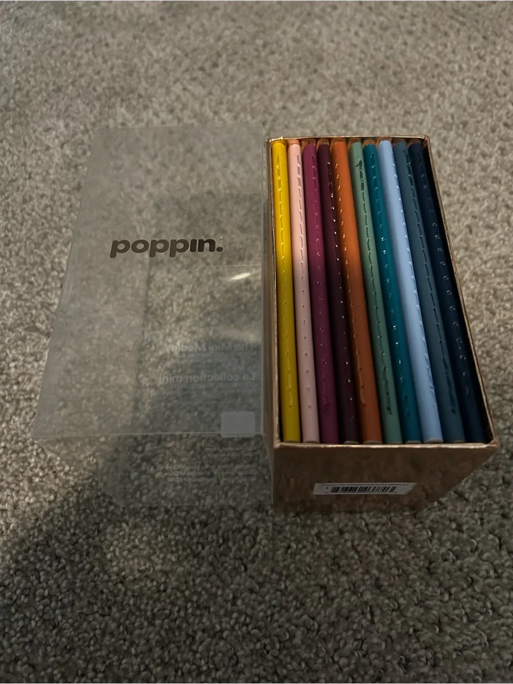 Poppin Small Colorful Leather-Like Pocket Notebooks